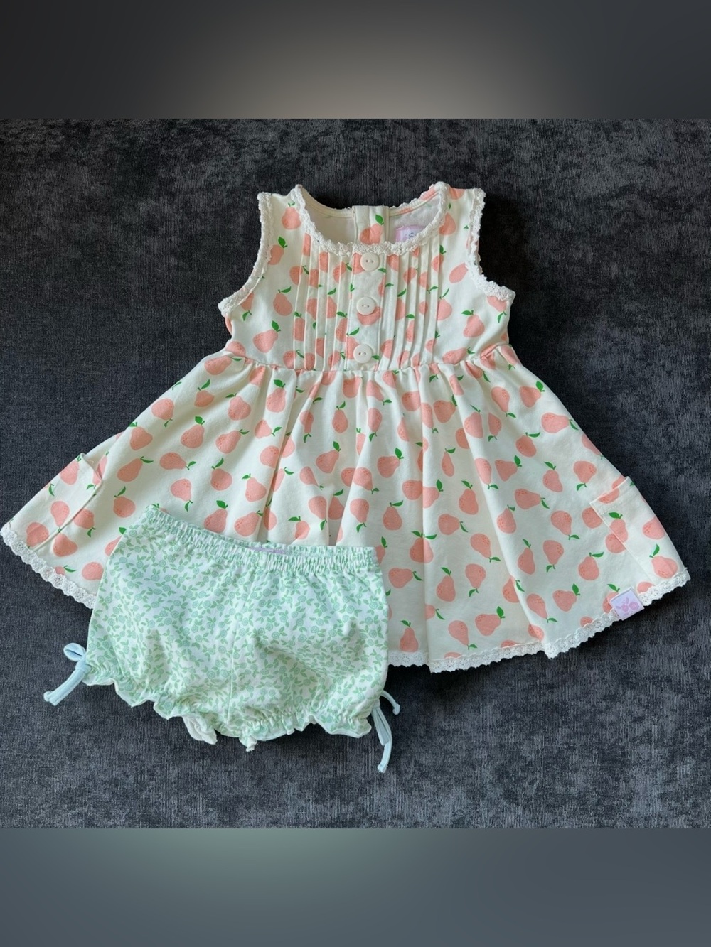 Sweethoney Girls Nora Set In Pears Size 12 Months